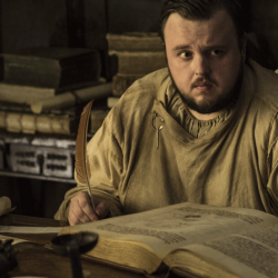 Sam Tarly na Cidadela: vidro de dragão e escamagris