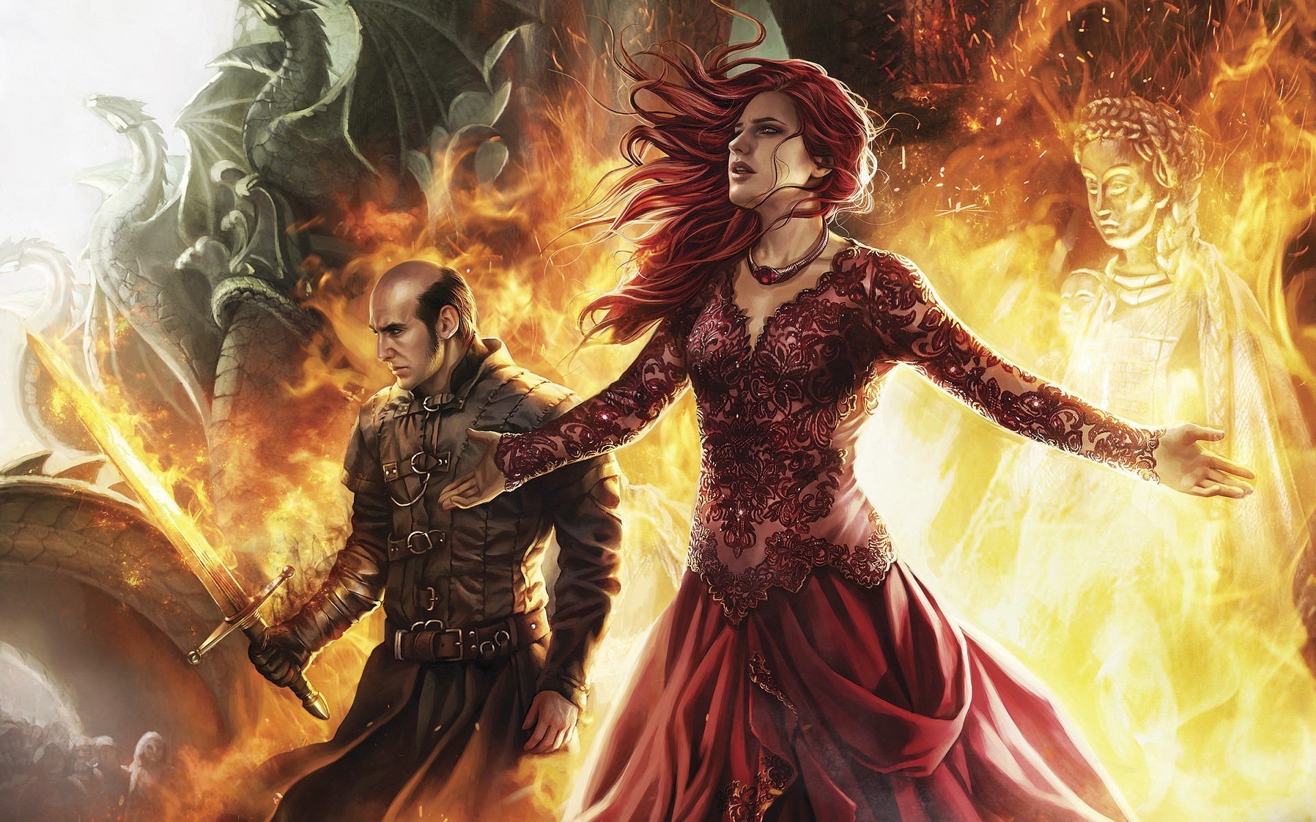 Stannis Baratheon e Melisandre de Asshai