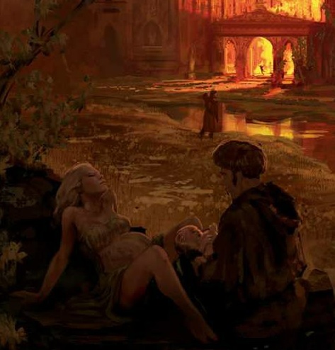 Rhaella Targaryen dá à luz a Rhaegar Targaryen em Solarestival