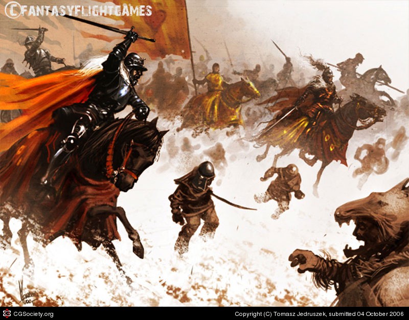 "Stannis cavalry" - by Tomasz Jedruszek. © Fantasy Flight Games.