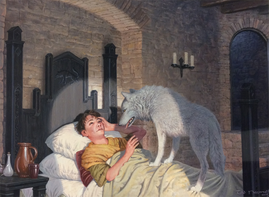 Bran Awakens (Ted Nasmith)