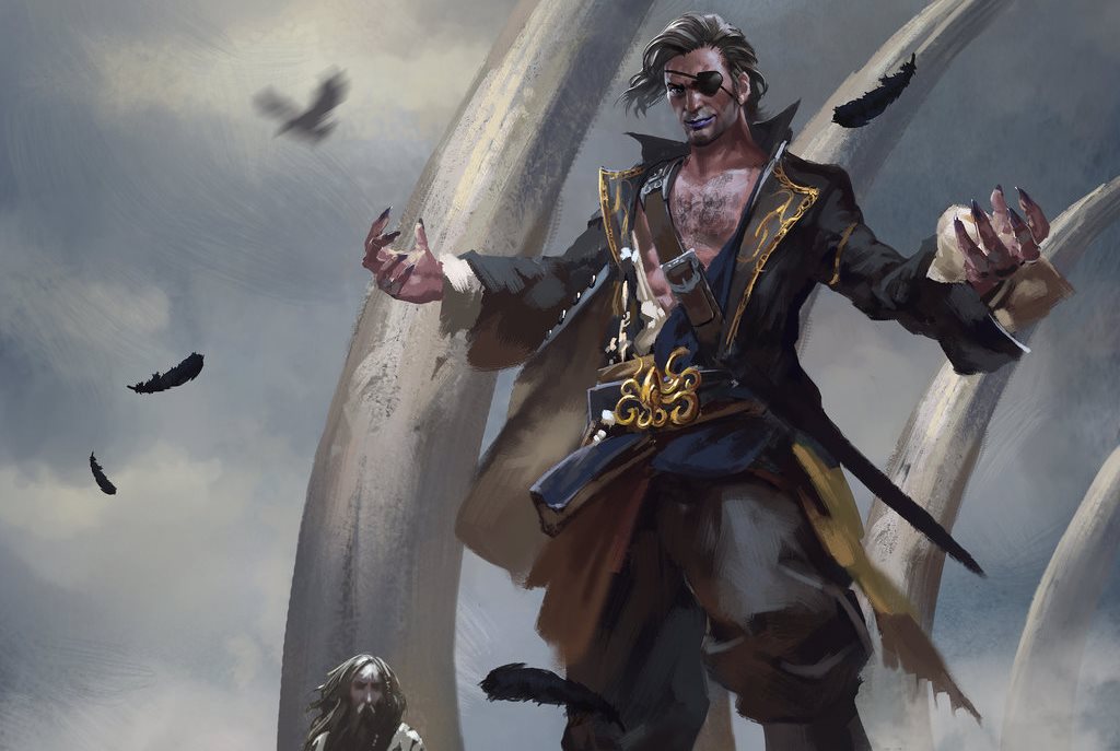 Euron é a verdadeira estrela de The Forskaen. Arte: "Kingsmoot Euron Greyjoy", por Kay Huang. 